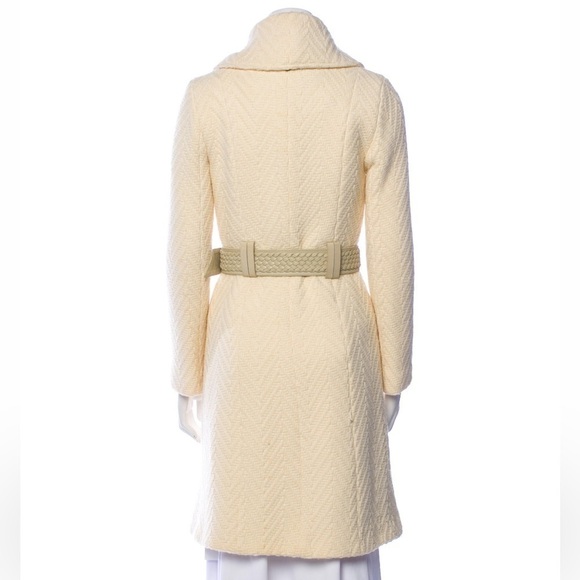 Mackage Virgin Wool Belted Long Coat in ivory size XS - Picture 4 of 16